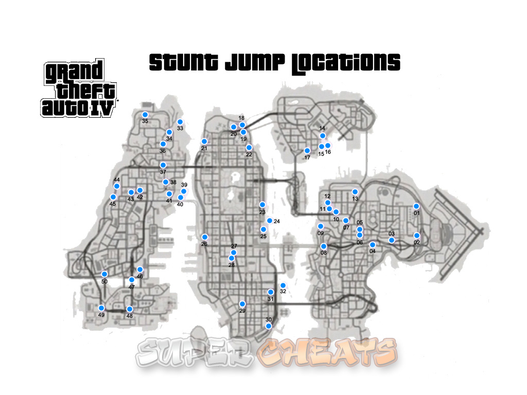 gta v stunt jump locations
