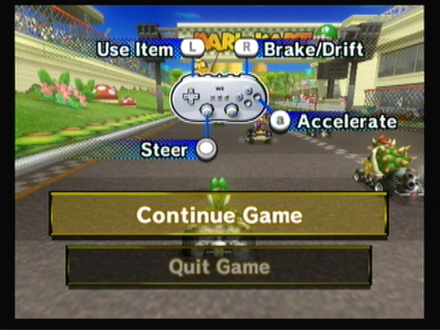 how to play mario kart wii with gamecube controller