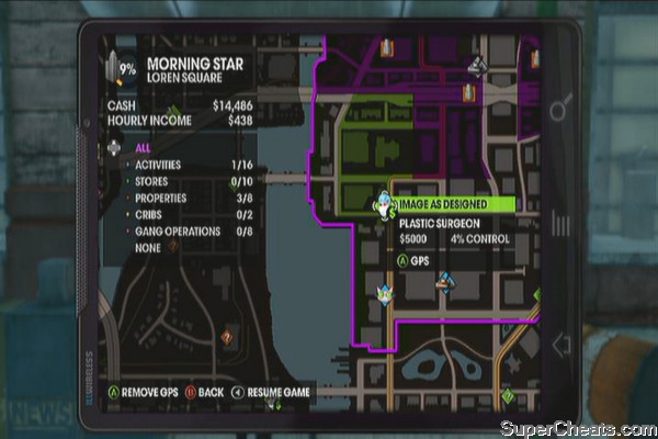 all saints row 2 map all stores